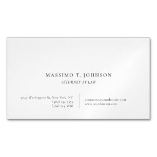Klassischer Minimalist Einfacher Rechtsanwalt Anwa Magnetische Visitenkarte