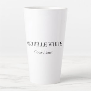 Klassischer Minimalistischer Beruflicher Name Milchtasse