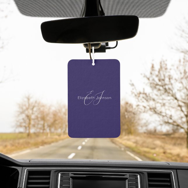 Klassischer minimalistischer Klassiker in Blau und Autolufterfrischer (Von Creator hochgeladen)