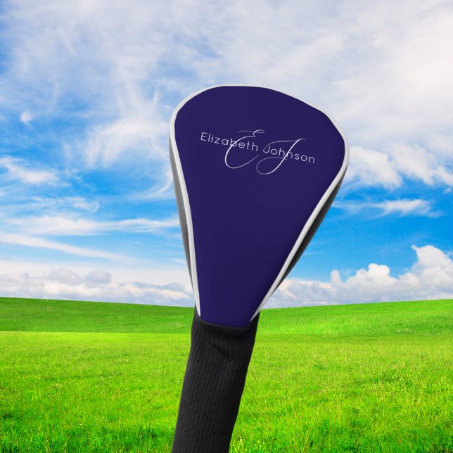 Klassischer minimalistischer Klassiker in Blau und Golf Headcover (Von Creator hochgeladen)