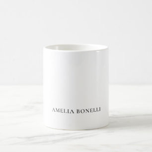 Klassischer minimalistischer professioneller Plain Kaffeetasse