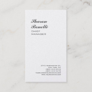 Klassischer minimalistischer professioneller Premi Visitenkarte