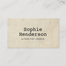 Klassischer Minimalistischer Schreibmaschinenautor