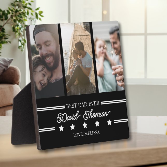 Klassischer Minimalistischer Schwarz-weißer bester Fotoplatte (Von Creator hochgeladen)