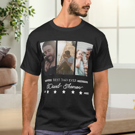 Klassischer Minimalistischer Schwarz-weißer bester T-Shirt