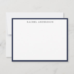 Klassischer Minimalistischer Single Mitteilungskarte