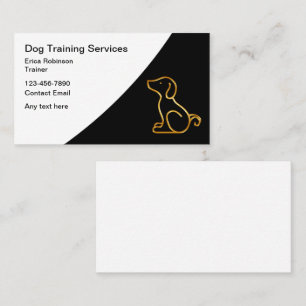 Klassischer moderner Dog Trainer Canine Instructor Visitenkarte