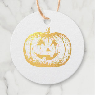Klassischer moderner Jack-o'-Laterne Pumpkin Geschenkanhänger