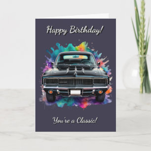 Klassischer Mopar Muscle Car Geburtstag Karte