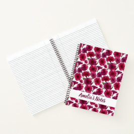 Klassischer Morning Glory Mustername Notizbuch