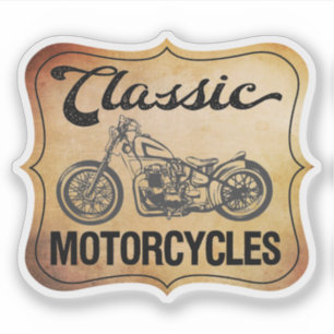 Klassischer Motorrad-Vintage-Stil Aufkleber