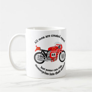 Klassischer Motorradbecher Kaffeetasse