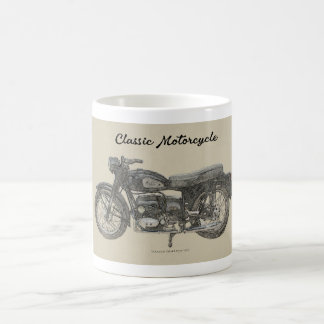 Klassischer Motorraddruck der 60er Jahre Kaffeetasse