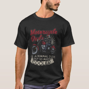 Klassischer Motorradfahrer-Typ wie eine Nr. T-Shirt