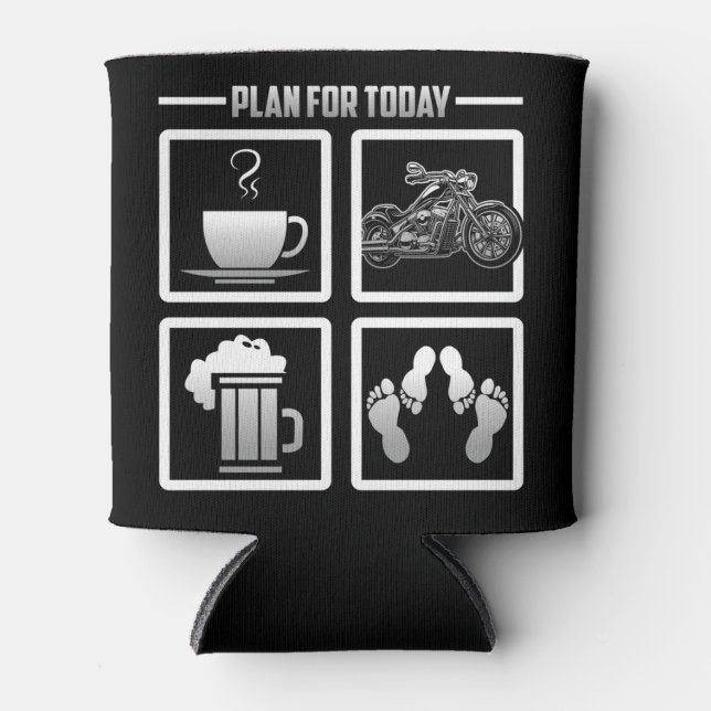 Klassischer Motorradfahrerplan für den heutigen Ka Dosenkühler (Vorderseite)