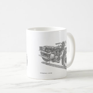 Klassischer Motorradkalender (britischer Klassiker Kaffeetasse