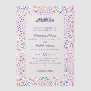 Klassischer Mughal-Bogen Mihrab Islamische Hochzei