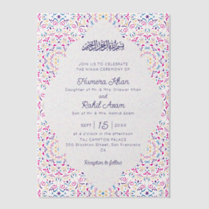 Klassischer Mughal-Bogen Mihrab Islamische Hochzei