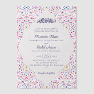 Klassischer Mughal-Bogen Mihrab Islamische Hochzei