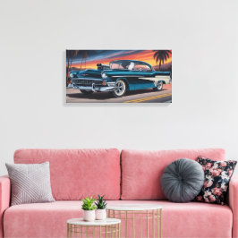 Klassischer Muscle Car 1956 Leinwanddruck