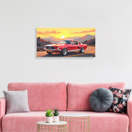 Klassischer Muscle Car 1967 Leinwanddruck