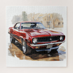 Klassischer Muscle Car Puzzle
