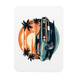 Klassischer Muscle-Car-Retro-Vintage-Stil Magnet