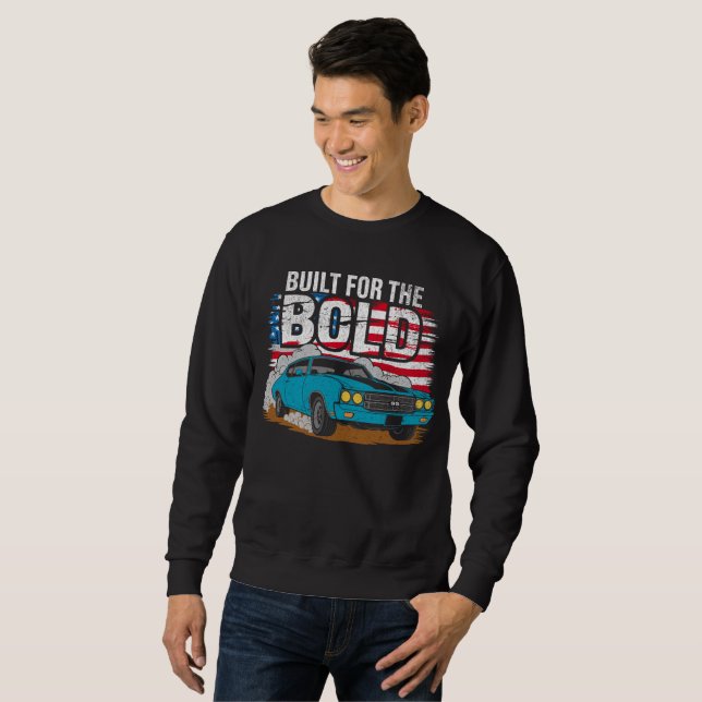 Klassischer Muscle-Car  Sweatshirt (Vorne ganz)