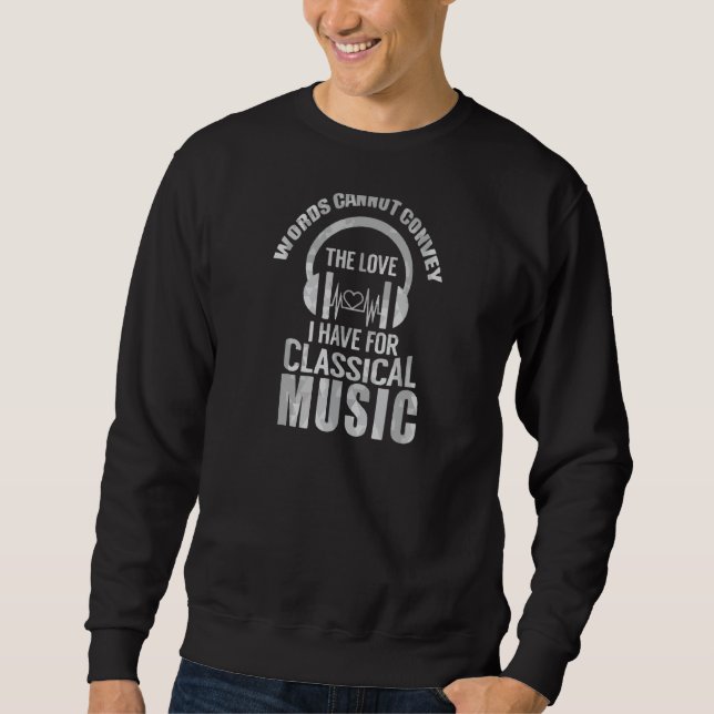Klassischer Musikkomponist für Violine Mp Sweatshirt (Vorderseite)