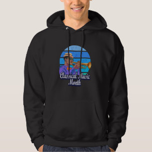 Klassischer Musikmonat Trompet Jazz Musiker Hoodie