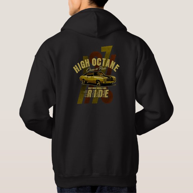 Klassischer Muskelwagen 1971 Hoodie (Rückseite)