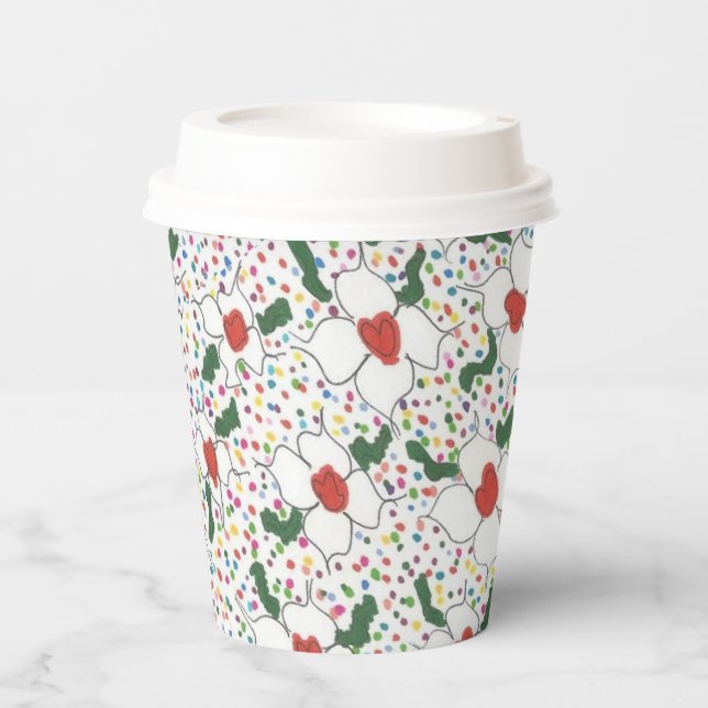 Klassischer Muster Papier-Cup Pappbecher (Vorderseite)