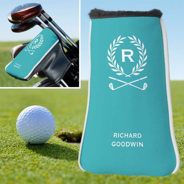Klassischer Name des Personalisierten Monogramms T Golf Headcover (Von Creator hochgeladen)