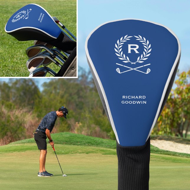 Klassischer Name für Personalisierte Monogramm, bl Golf Headcover (Von Creator hochgeladen)
