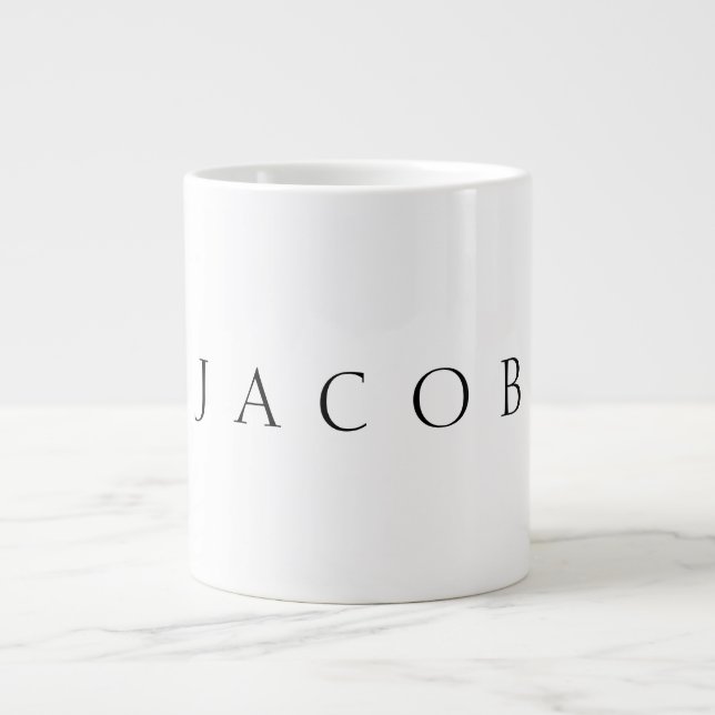 Klassischer Name (oder Wort) Jumbo-Tasse (Vorderseite)