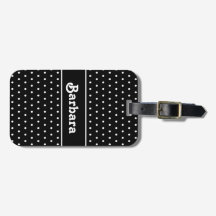 Klassischer Name Polka Dot Black and White