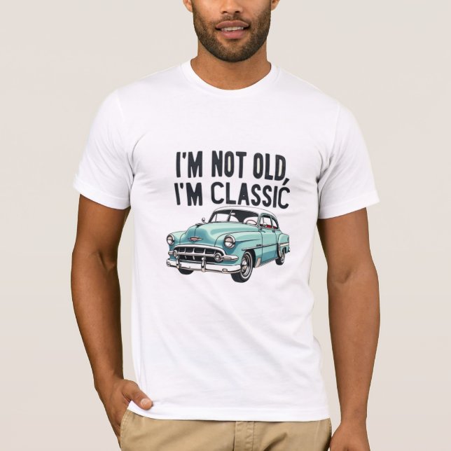 Klassischer, nicht älterer T - Shirt für Männer, V (Vorderseite)