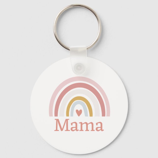 Klassischer Niedlicher Individuelle Name Rosa Rege Schlüsselanhänger (Vorderseite)