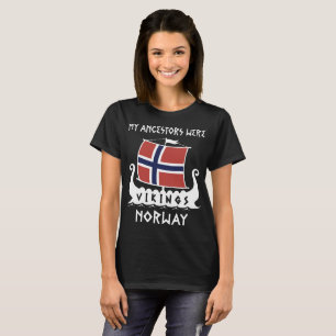 Klassischer Norwegen T - Shirt Vorfahrn-Wikinger