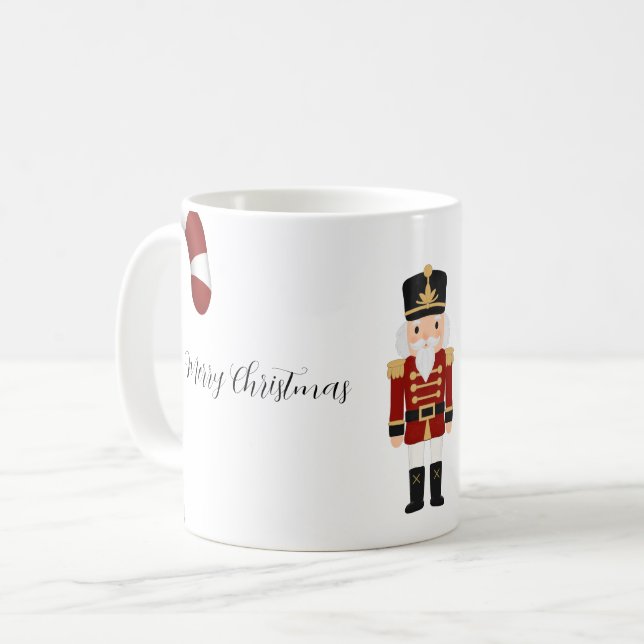 Klassischer Nussknacker Weihnachten Kaffeetasse (Vorderseite Links)