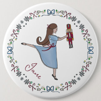 Klassischer Nussknacker Weihnachtsballett Button