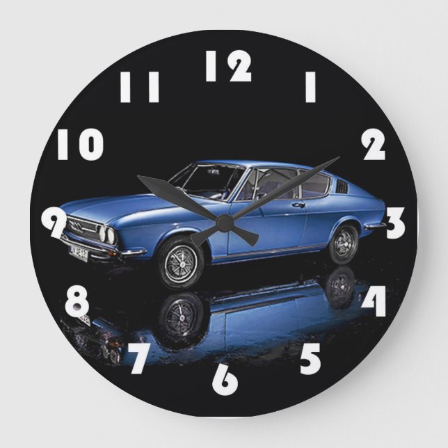Klassischer Oldtimer Große Wanduhr (Vorderseite)