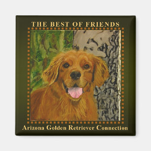 Klassischer olivgrüner golden retriever-Magnet Magnet