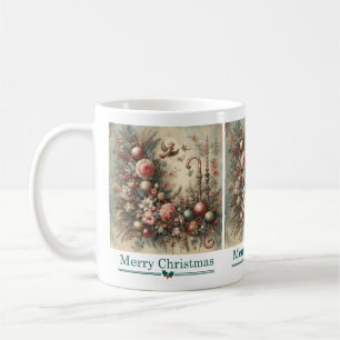 Klassischer Ornamental Weihnachtsbecher Kaffeetasse
