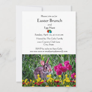 Klassischer Osterfeiertag Familienbrunch Einladung