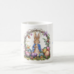 Klassischer Osterhase Ostereier Kaffeetasse