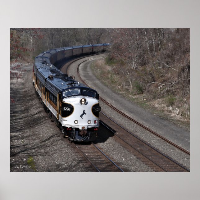 Klassischer Passagier Streamliner Poster (Vorne)