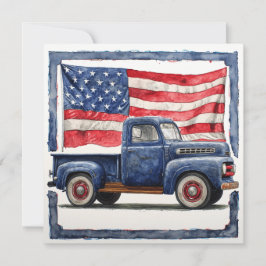 Klassischer Patriotismus: Vintager Ruhm Feiertagskarte