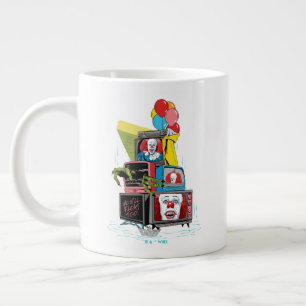 Klassischer Pennywise-TV-Stack - Sie werden auch s Jumbo-Tasse