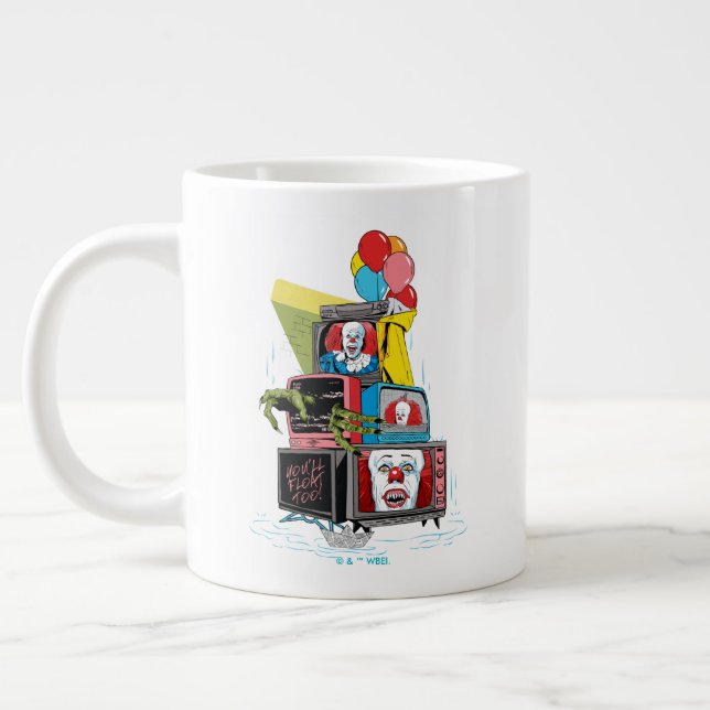 Klassischer Pennywise-TV-Stack - Sie werden auch s Jumbo-Tasse (Links)
